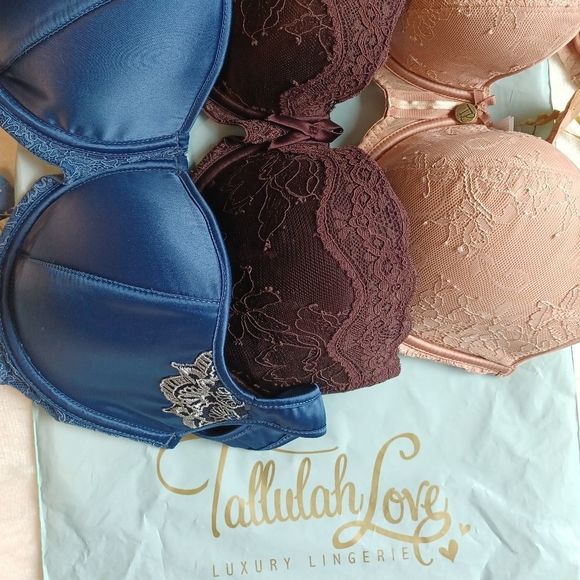 Silk 36C balconette bra from Tallulah Love lingerie high end - Picture 7 of 13